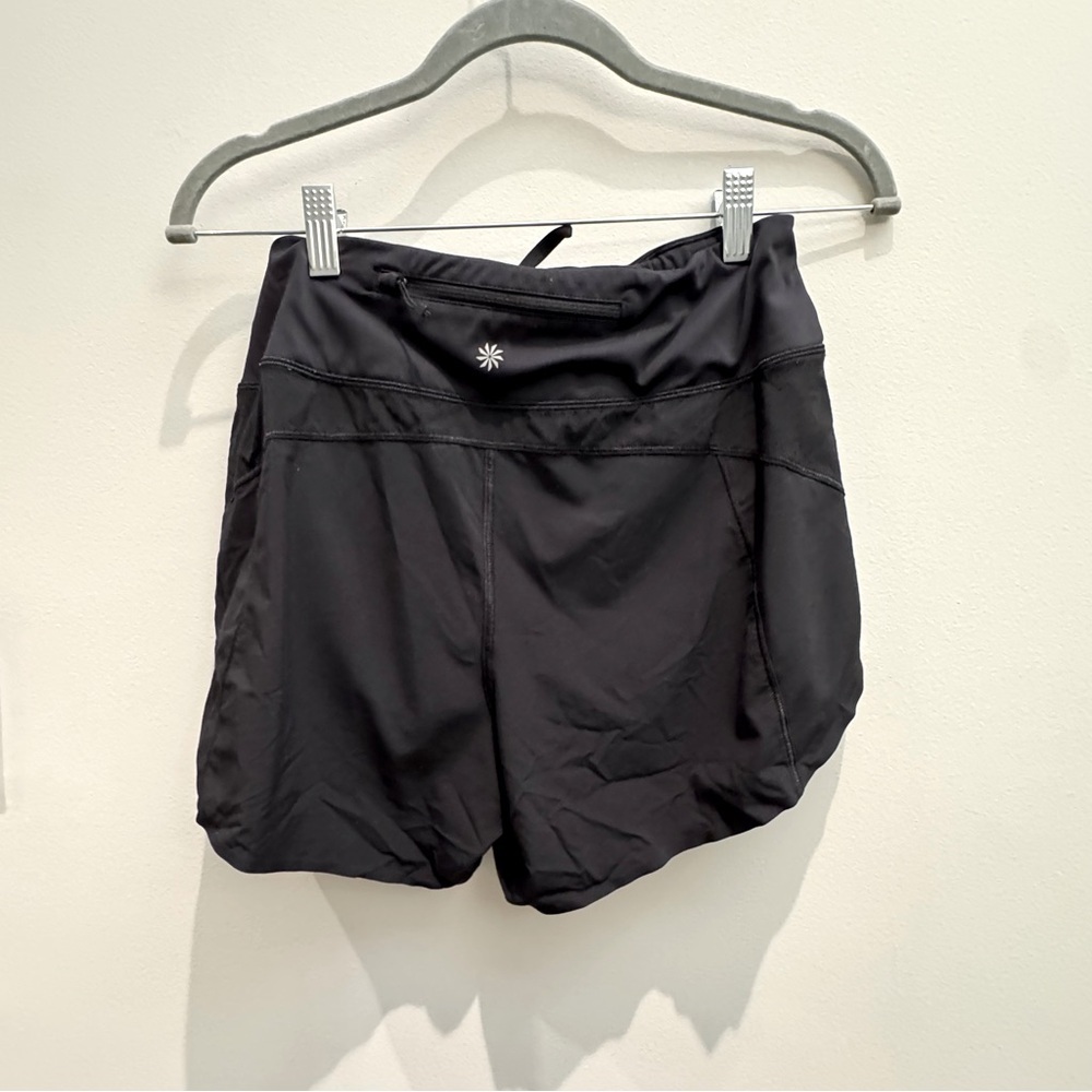 Athleta Black Athletic Shorts High-Performance Design Size Small - Picture 2 of 3